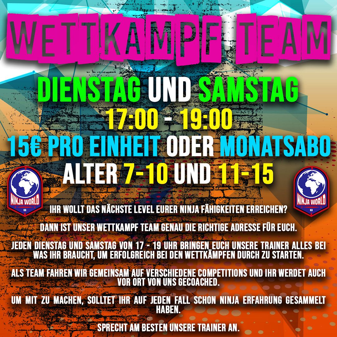 Ninja World Karlsruhe Wettkampfteam